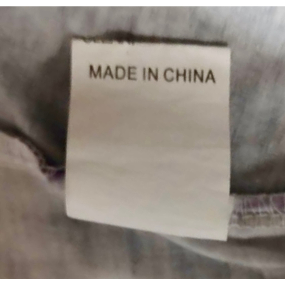 Women's Plus 5XL Tie Dye V-Neck Sleeveless Tunic Top Purple White (JC255) - Picture 5 of 7